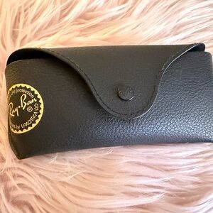 Ray-Ban Black Leather Eyewear Case
